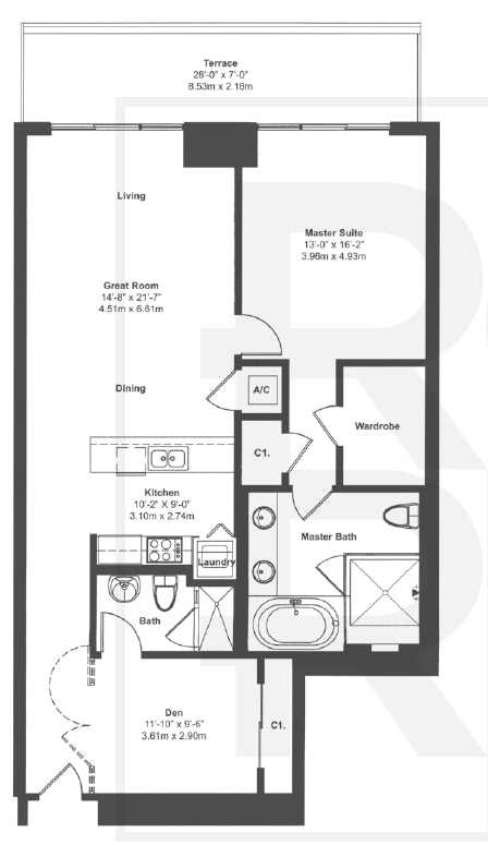 1BR/2BA - Beach Club One