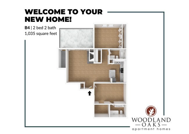 B4 Floor Plan - Woodland Oaks