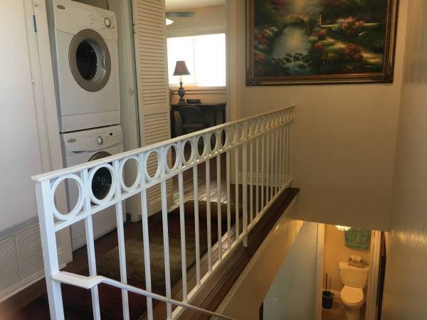 Washer & Dryer in hallway to your Guest BEDROOM. - 1400 Pacific Coast Hwy