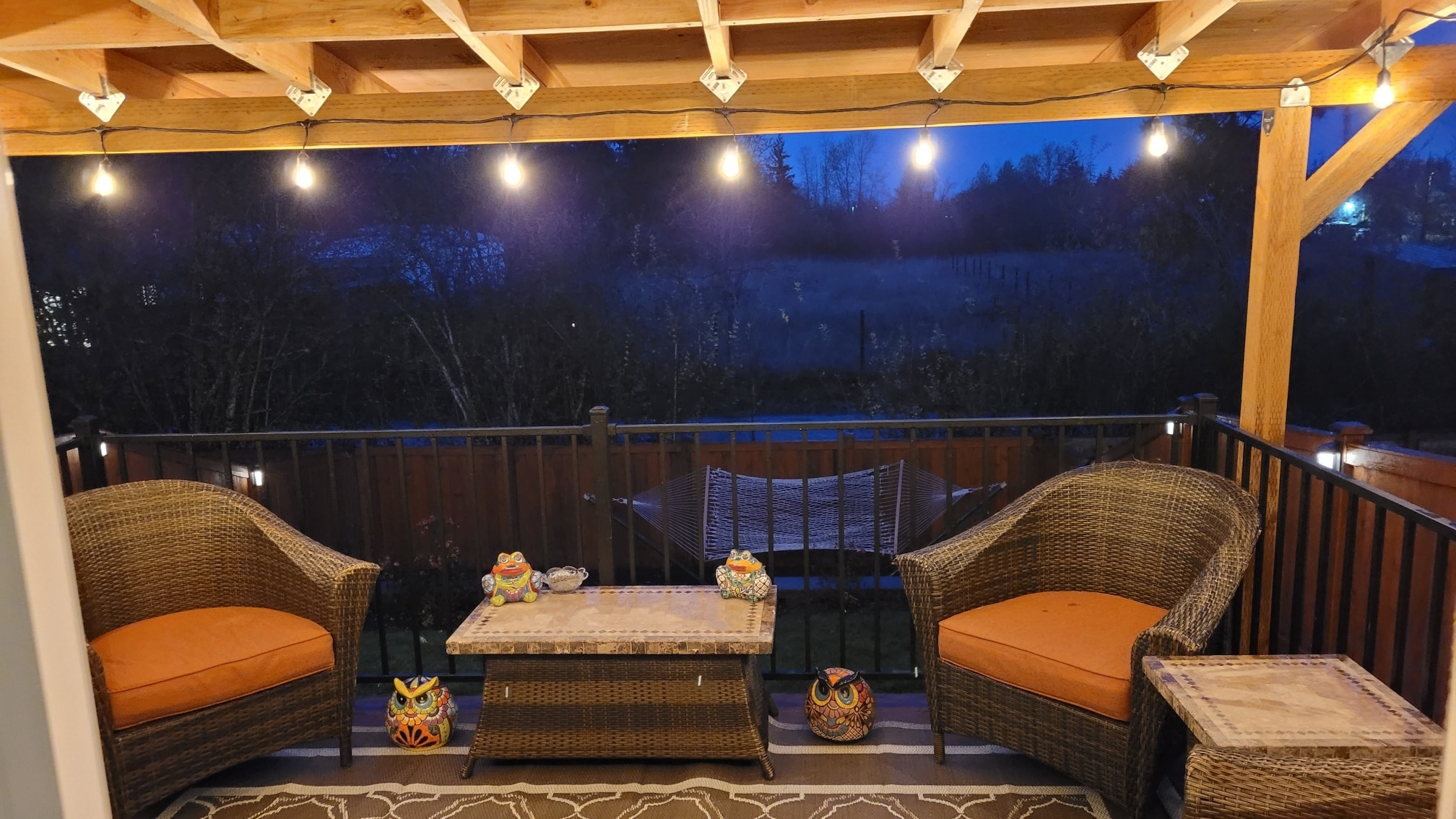 View of walking trail from deck - 280 Forest Ln