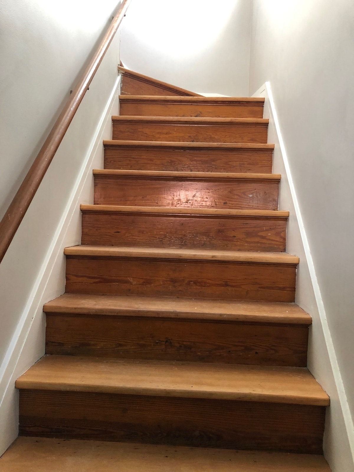 stairs into upstairs apartment - 375 Fisher Rd