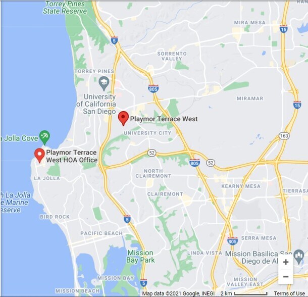 map location - 7853 Camino Raposa