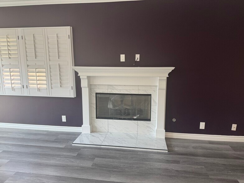 Living room fireplace - 445 W Ellis Ave