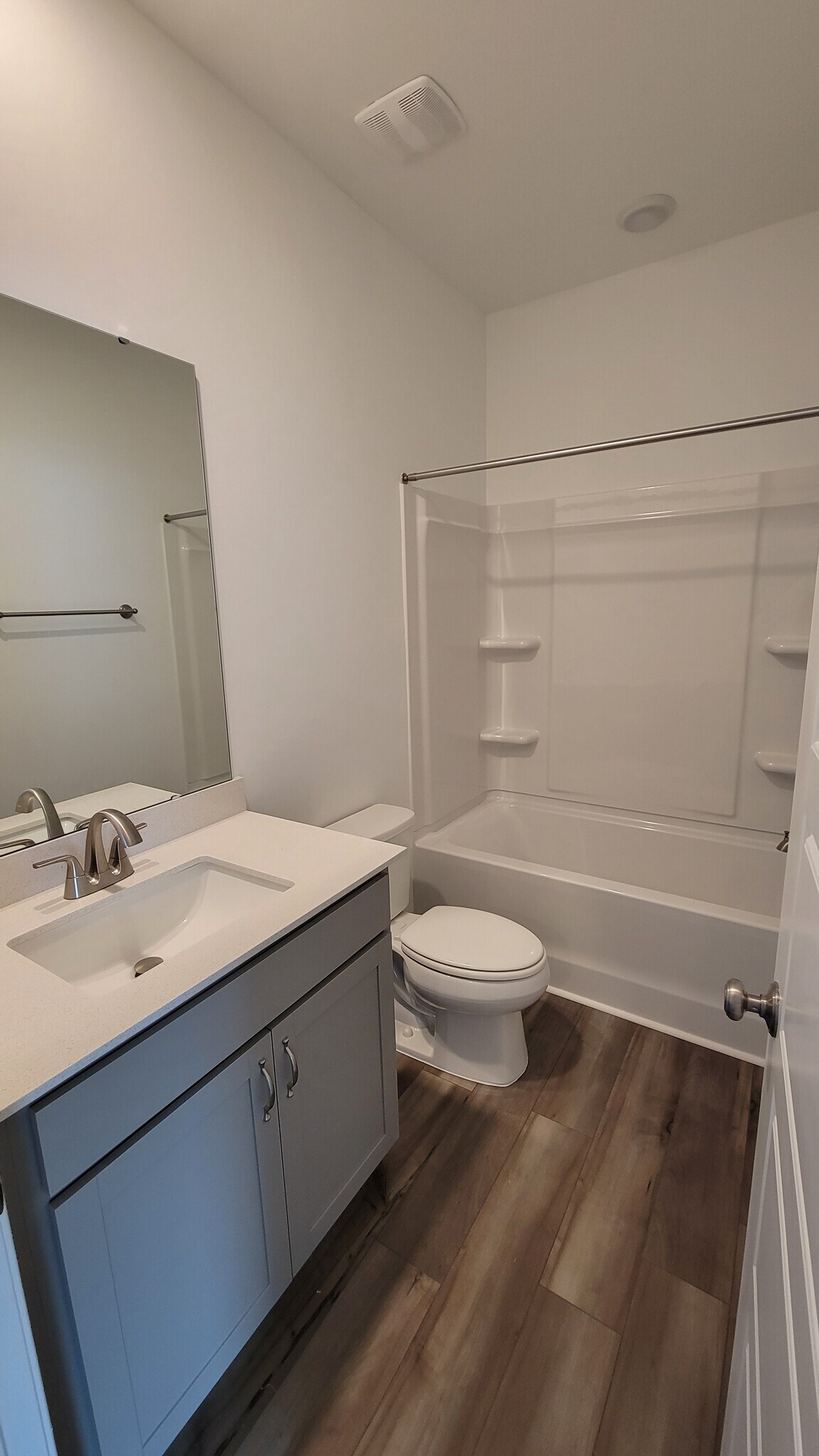 Hall bath with LVP - 506 Village Branch Ln