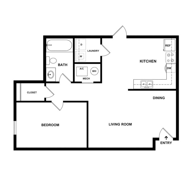 Floorplan - The Woods Apartments