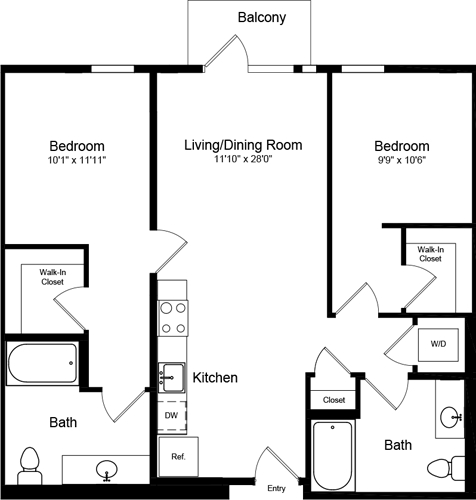 Floorplan - Potrero 1010