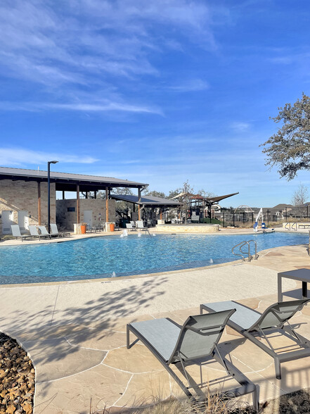 Community private pool with loungers and fountains - less than a block away! - 897 Lone Peak Way