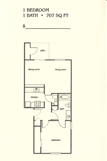 1BR/1BA - Sierra Springs Apartments