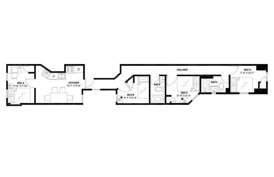 Building Photo - Private bedroom in 4 bed/2 bath Home