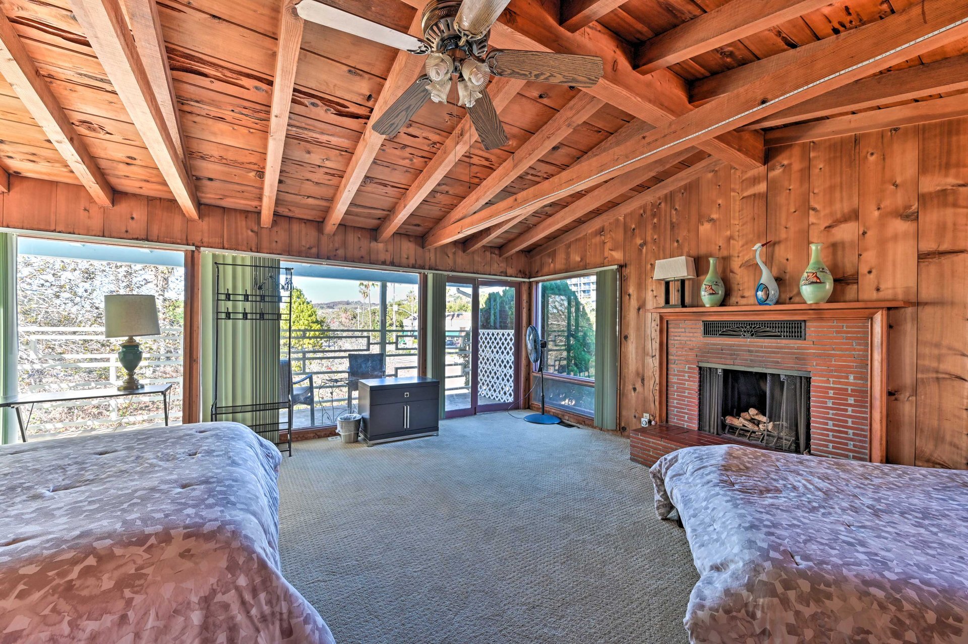 Upstairs Bedroom Queen & Full from Doorway - 2139 Torrey Pines Rd