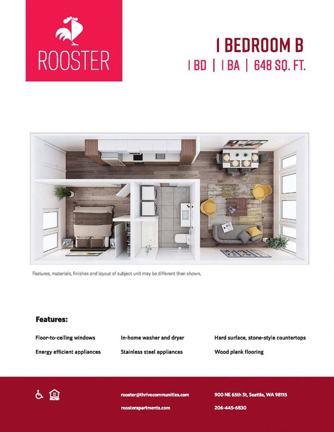 Floorplan - Rooster Apartments