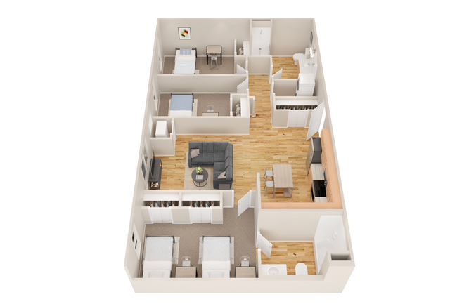 C2: 3BD | 2BA | 994 SF - Radius