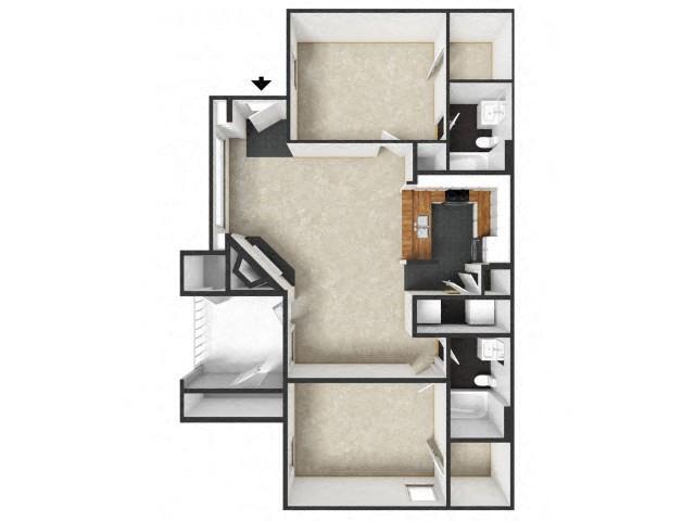 Floorplan - Village at Caldwell Mill