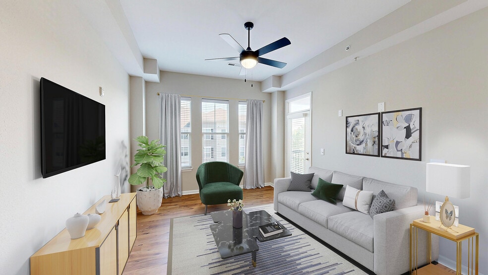 Newly Renovated Living Room - Reveal on Cumberland Apartments