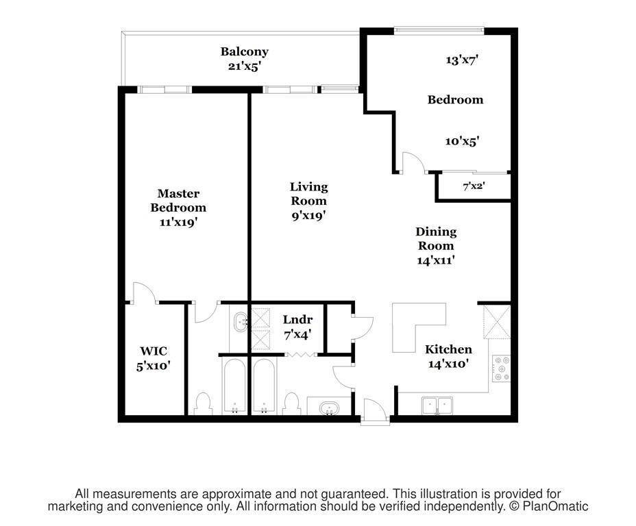 Apartment Layout - 200 Cove Way