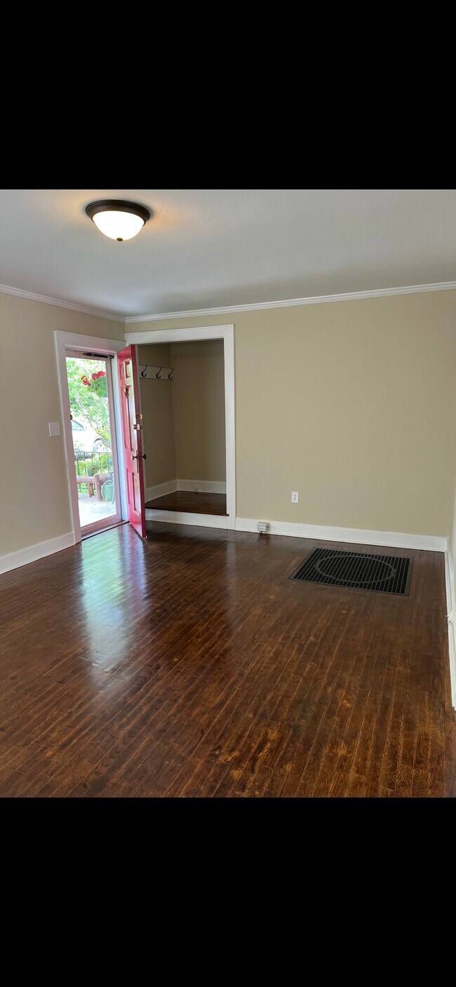 Living room and front door - 703 Clark St