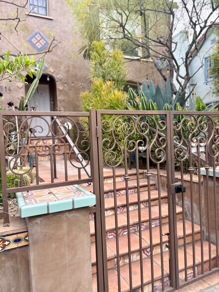 Front gate - 8512 Saturn St
