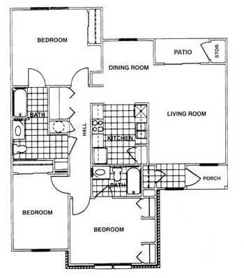 3BR/2BA - Meadowview Townhomes