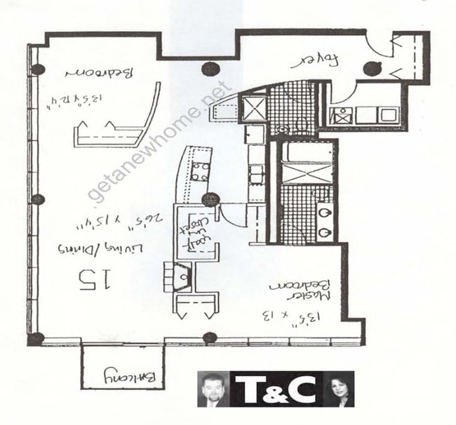 2BR/1BA - Metropolitan Place