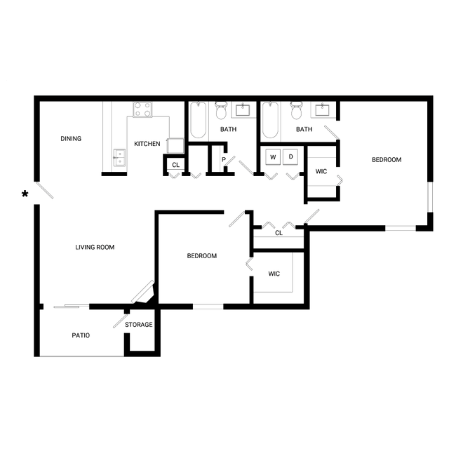 Floorplan - Westbury Creek Apartments