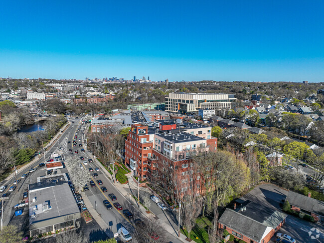 50 Watertown St aerial - Waterbridge Condominium