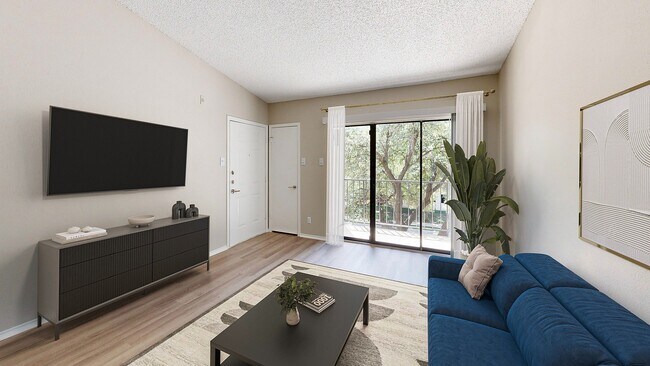 Newly Renovated Living Room - Vue at Knoll Trail Apartments