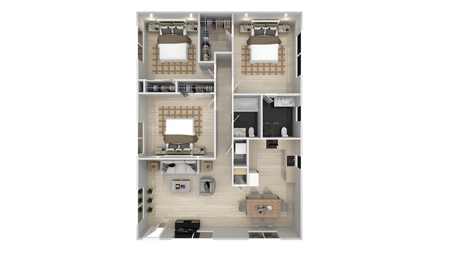 Floorplan - Ocean Villas Apartments