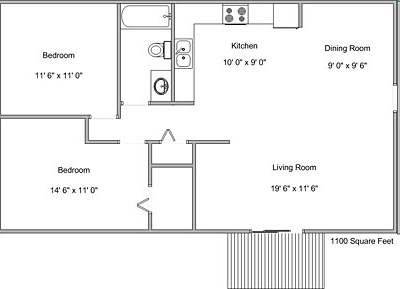 2BR/1BA - Hunters Run I