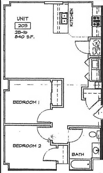 2BR/1BA - Frisco Station Lofts