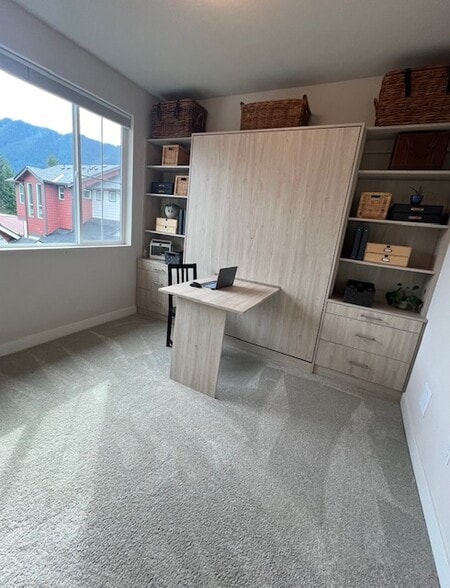 Second Bedroom Murphy Bed Desk Down - 379 E Park St