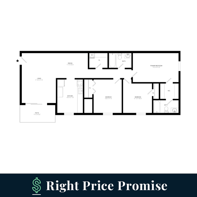 Floorplan - Tuckahoe Creek Apartments