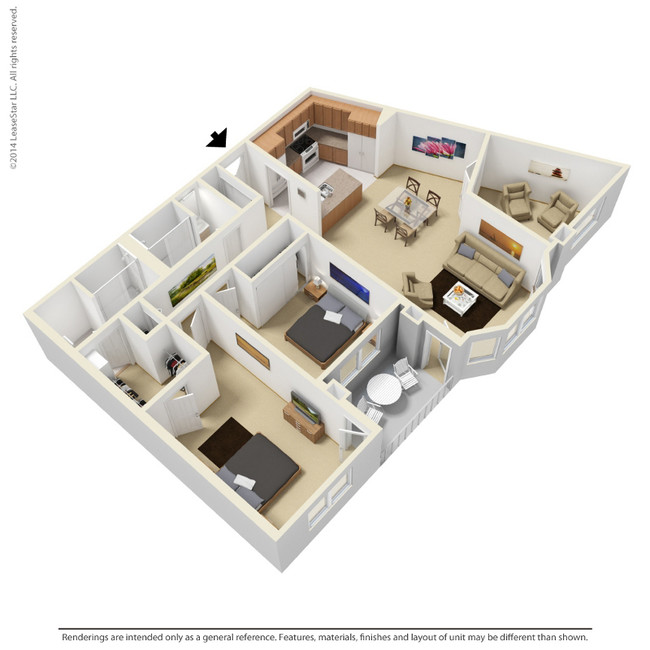 Floorplan - Vernon Oaks Apartments