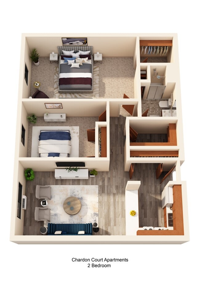 Chardon Court 2 Bedroom - Chardon Court Apartments 55+