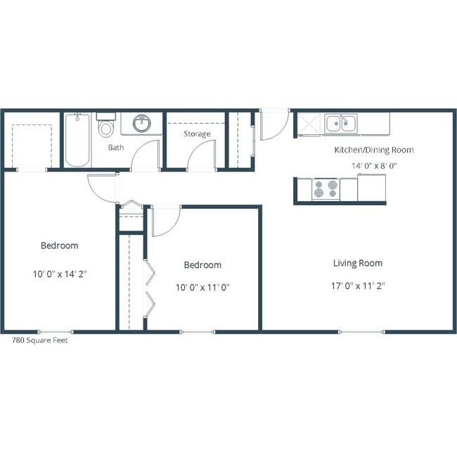 Floorplan - Belmont Apartments