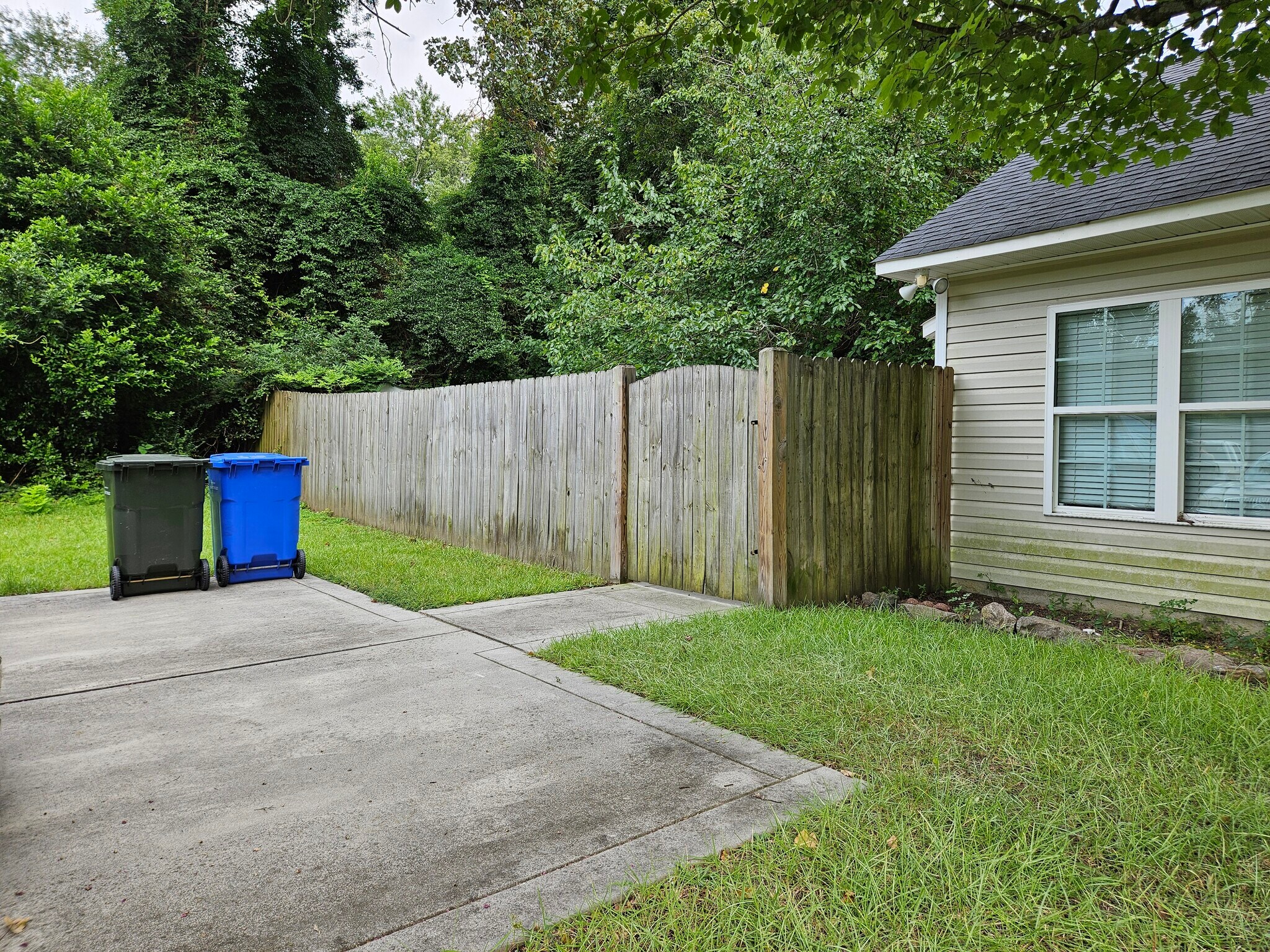 Fenced in backyard - 601 Roxie Ave