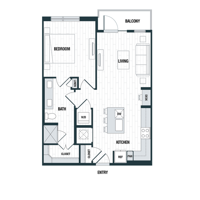 A2: 1bed 1bath - Altitude at Brooks