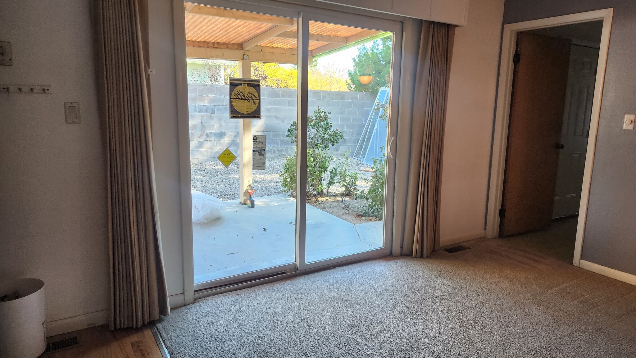 New back patio door - 3408 Baltimore Ave