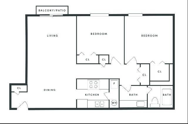 Two Bedroom | One Bathroom - Preserve at Canal