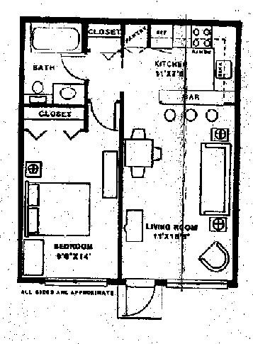 1BR/1BA - Villas Del Sol