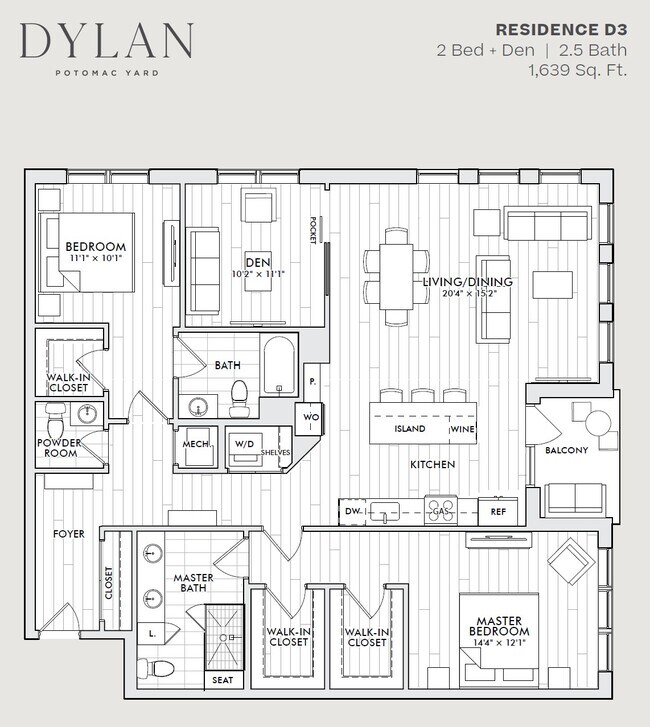 Floorplan - 701 Swann Ave