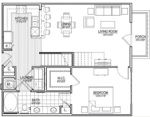 Floorplan - Meridian at Harrison Pointe