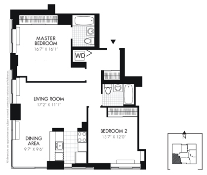 2BR/2BA F - 33 West End Ave