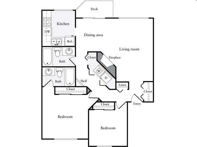 2BR/2BA - Redmond Park Apartments