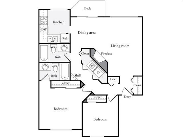 2BR/2BA - Redmond Park Apts