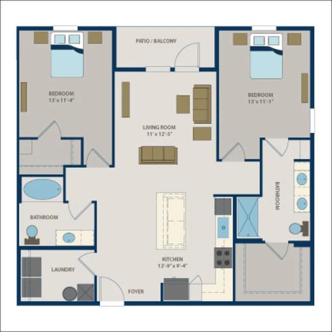 Floorplan - Fountainhead Apartments