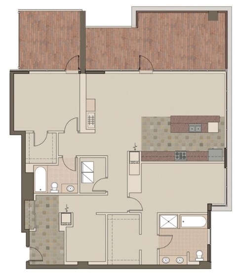 2BR/2BA - The Esplanade