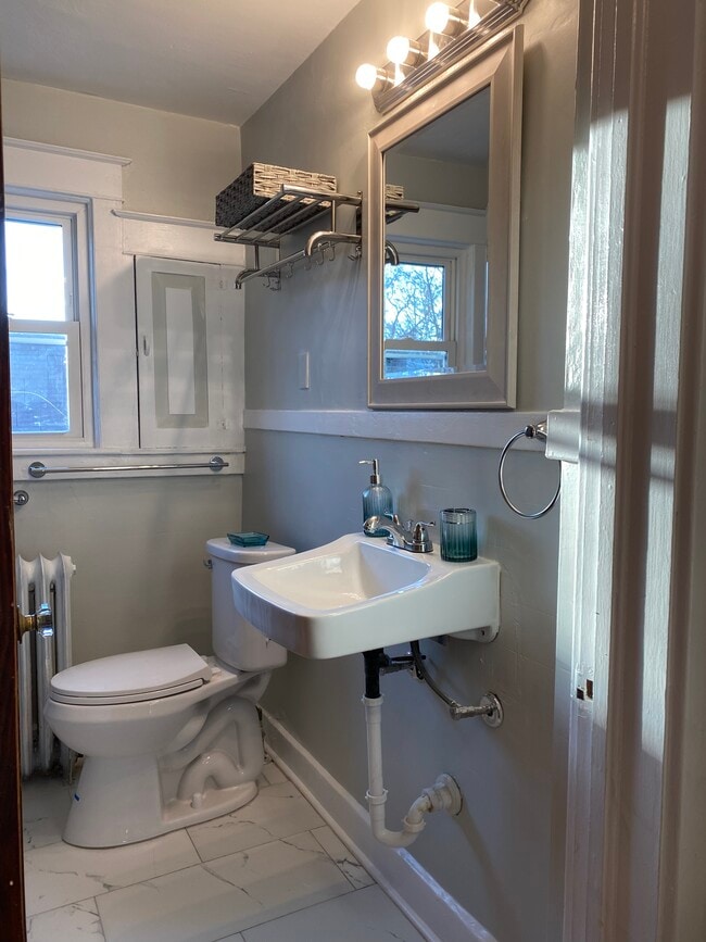 New sink, toilet and marble like floor - 24 Albert St
