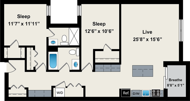 Floorplan - Reside on Jackson