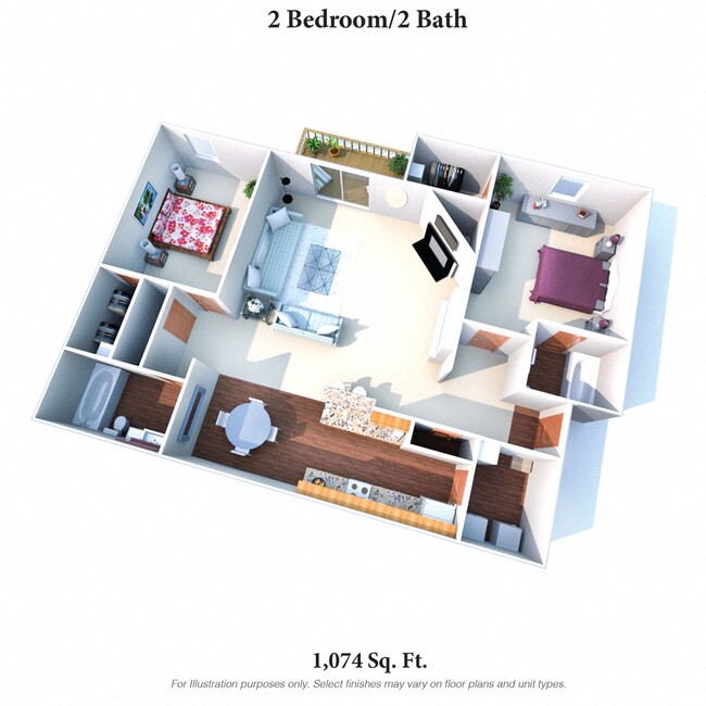 Floorplan - Deercross Apartments