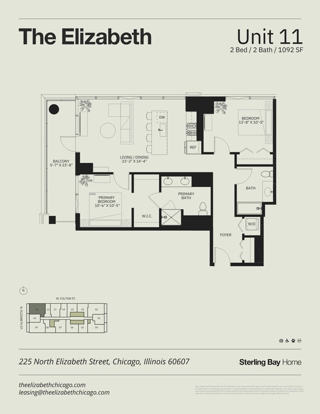 Floorplan - The Elizabeth Chicago